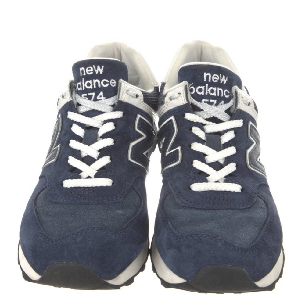New Balance 574 -Navy Suede - W 7.5/M 6 - Picture 3 of 5